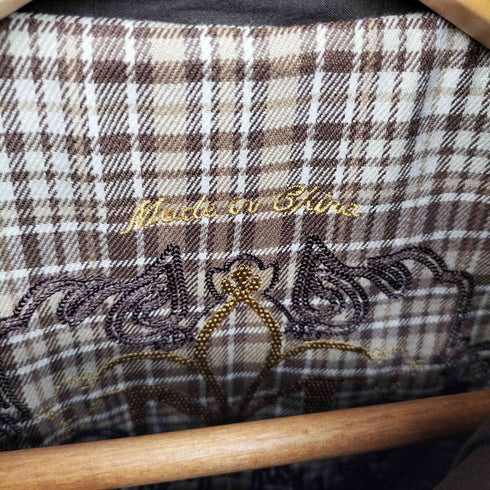 MACKAGE レザーショルダー ロゴボタントレンチコート レディース