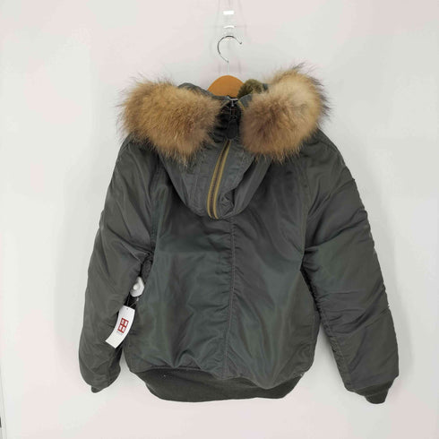 アヴィレックス AVIREX N-2B Flight Jacket フライトジャケット ラクーンファー VINTAGE ヴィンテージ 復刻 KHK メンズ JPN:L
