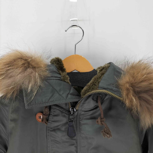 アヴィレックス AVIREX N-2B Flight Jacket フライトジャケット ラクーンファー VINTAGE ヴィンテージ 復刻 KHK メンズ JPN:L