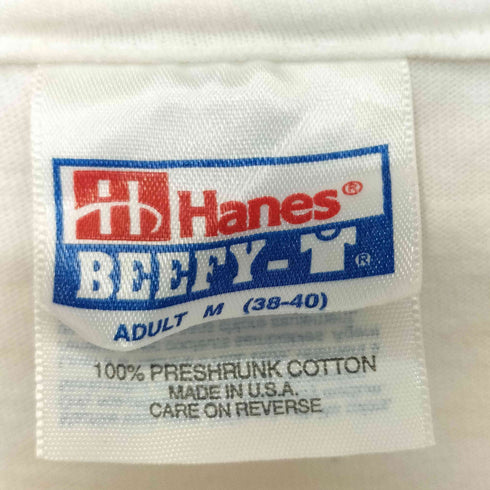 ヘインズ Hanes 80-90s WHISTLER BLACK COMB カナダ スキー場 クルーネックTシャツ メンズ import:M