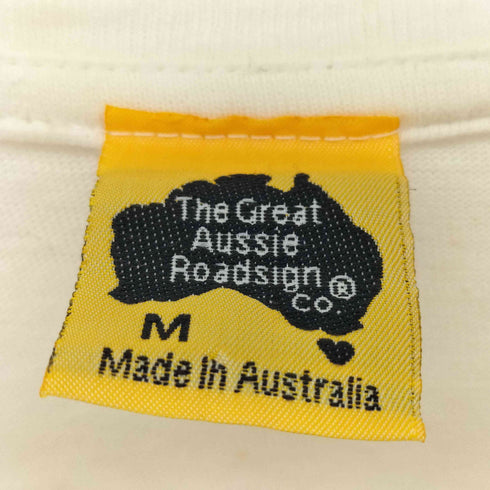 The Great Ausie Roadsign co. ©1995 オーストラリアの標識 イルカ飛び出し注意 クルーネックTシャツ メンズ import:M