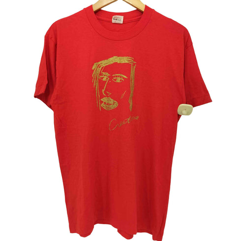 ヘインズ Hanes 90S ダイワボウアパレル ヘインズ 前面プリント クルーネックTシャツ メンズ import:L