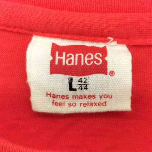 ヘインズ Hanes 90S ダイワボウアパレル ヘインズ 前面プリント クルーネックTシャツ メンズ import:L