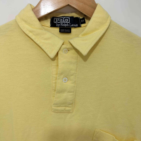 ポロバイラルフローレン Polo by RALPH LAUREN 80-90s USA製 ロゴ刺繍 ポロシャツ メンズ import:M
