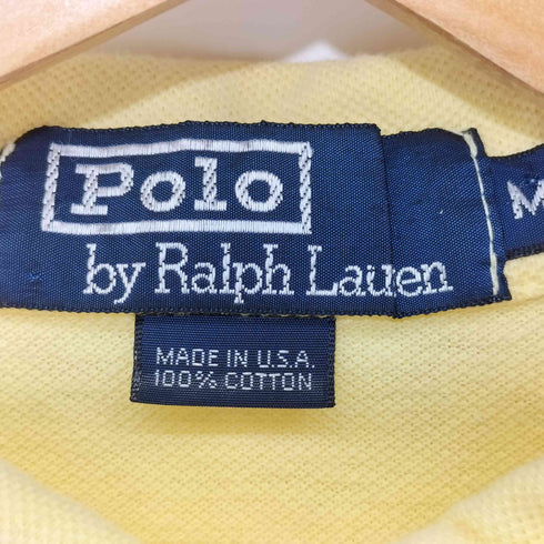 ポロバイラルフローレン Polo by RALPH LAUREN 80-90s USA製 ロゴ刺繍 ポロシャツ メンズ import:M