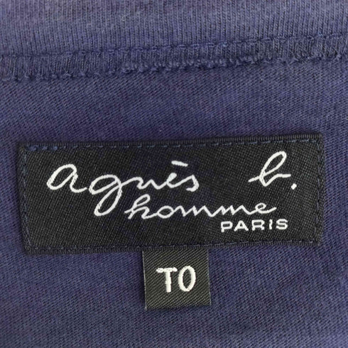 アニエスベー agnes b. プレッション スナップボタン カーディガン カットソー地 レディース T0