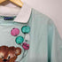 COTTONTOPS 80-90s USA製 襟付き パフスリーブ リメイク オーバーサイズシャツ レディース import:XL