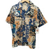 ジャンセン jantzen 70S USA製 総柄 花柄 アロハシャツ メンズ import:S