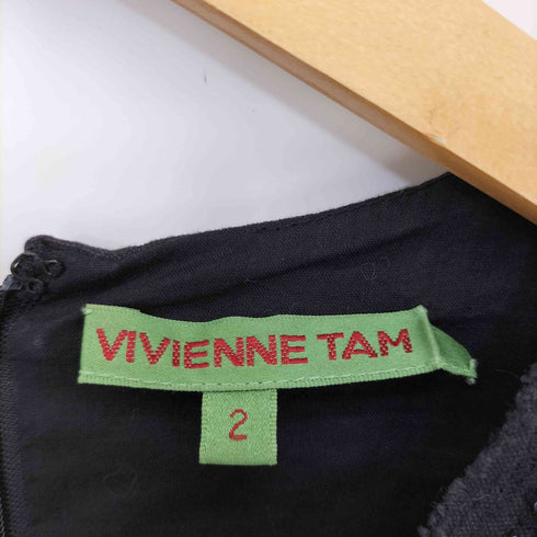 ヴィヴィアンタム VIVIENNE TAM ビジュー装飾 ノースリーブワンピース レディース JPN:2