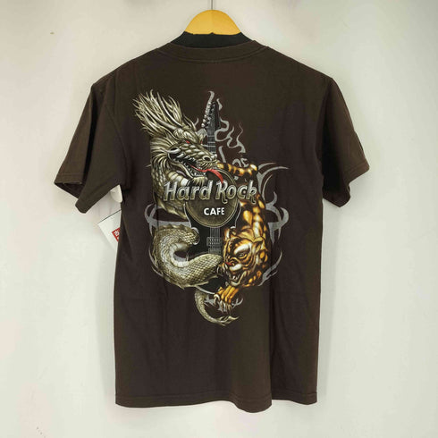 ハードロックカフェ Hard Rock Cafe 両面プリント S/S Tシャツ NEW YORK ドラゴン Y2K メンズ import:S