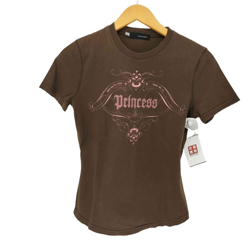 ディースクエアード DSQUARED2 フロントプリント S/S Tシャツ Y2K レディース import:S