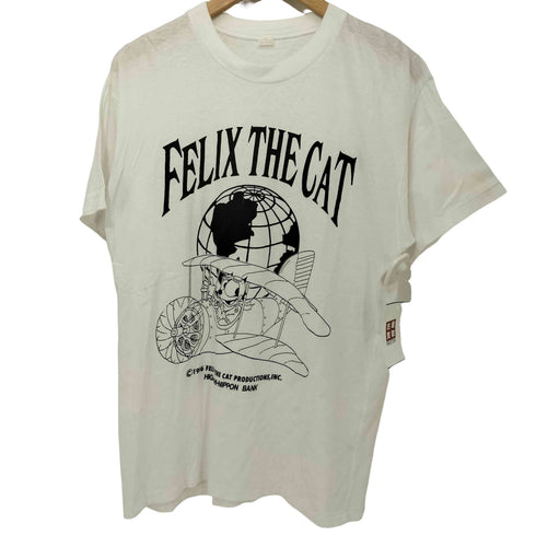 FELIX THE CAT ©1996 フィリックスガム 前面プリント クルーネックTシャツ メンズ JPN:M