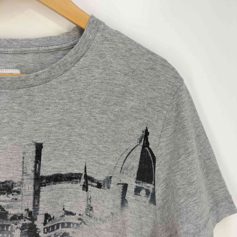 シーピーカンパニー C.P.COMPANY イタリア製 プリント クルーネックTシャツ メンズ import:L