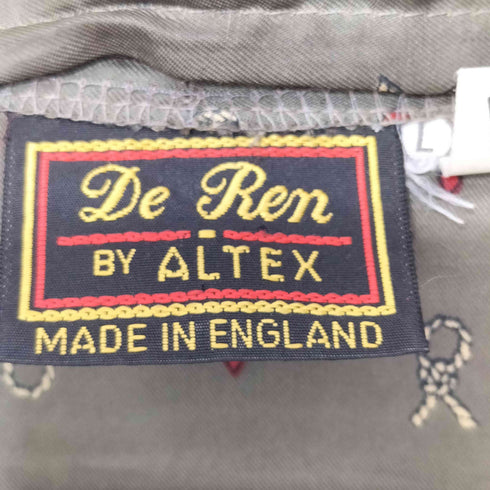 De Ren BY ALTEX 70-80s 英国製 総柄 ポリエステル ガウンコート メンズ