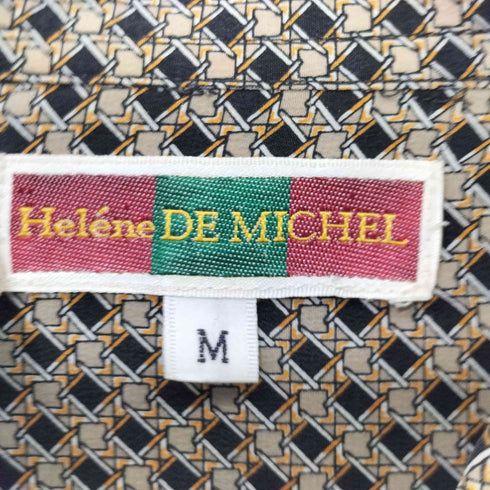 Helene DE MICHEL 80-90s 総シルク 総柄 ロングスリーブシャツ メンズ JPN:M