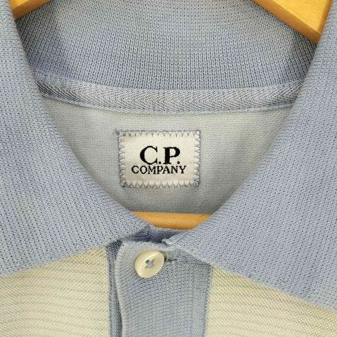 シーピーカンパニー C.P.COMPANY 08SS チュニジア製 ハーフボタン ボーダーポロシャツ メンズ import:L