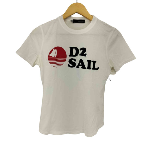 ディースクエアード DSQUARED2 フロントプリント S/S Tシャツ レディース import:S