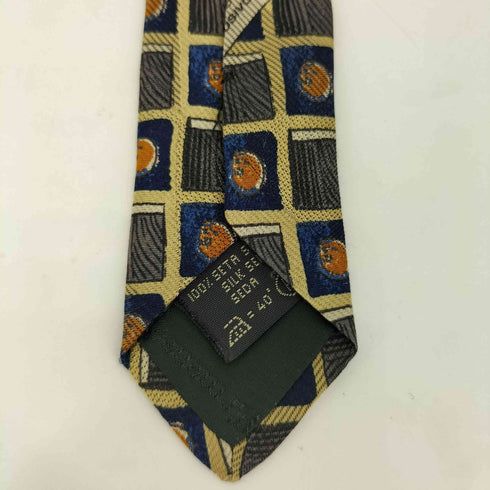 エルメネジルドゼニア ERMENEGILDO ZEGNA 総柄シルクネクタイ メンズ