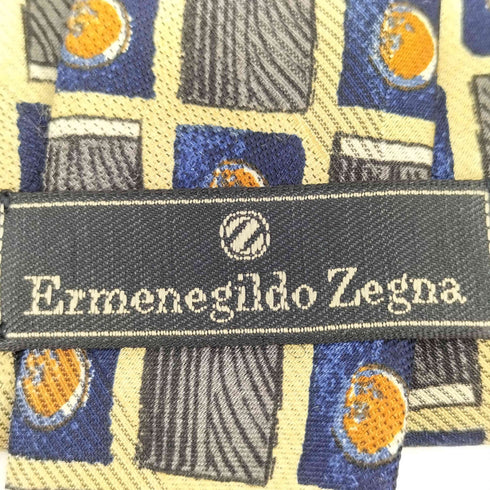 エルメネジルドゼニア ERMENEGILDO ZEGNA 総柄シルクネクタイ メンズ
