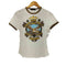 ディースクエアード DSQUARED2 フロントプリント S/S リンガーTシャツ レディース import:M