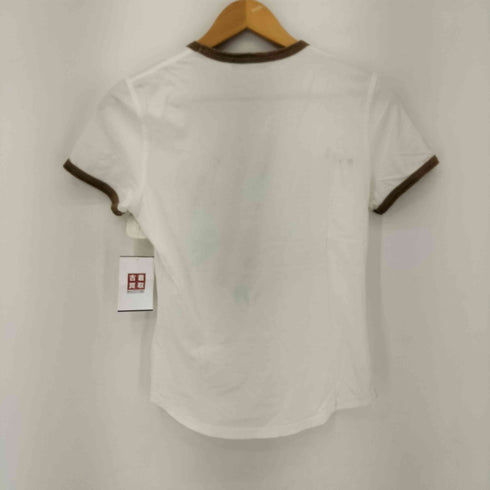 ディースクエアード DSQUARED2 フロントプリント S/S リンガーTシャツ レディース import:M
