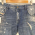 ディーゼルインダストリー Diesel Industry KRAYVER REGULAR SLIM-CARROT テーパードダメージデニムパンツ メンズ W:32 L:32