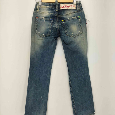 ディースクエアード DSQUARED2 ダメージ加工 スキニーデニムパンツ レディース 40