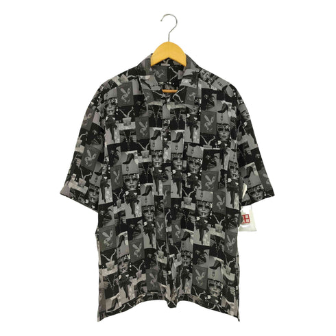 サイトバイヨウジヤマモト syte by Yohji Yamamoto Cover Best Collage Big Short Sleeve Shirt カバーベストカレッジビッグショートスリーブシャツ メンズ JPN:3