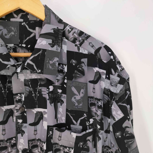 サイトバイヨウジヤマモト syte by Yohji Yamamoto Cover Best Collage Big Short Sleeve Shirt カバーベストカレッジビッグショートスリーブシャツ メンズ JPN:3