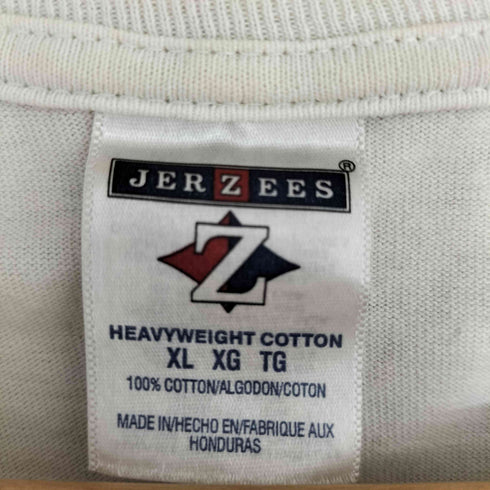 00S JERZEES ボディ ON YOUR SIDE 放送局 プリント S/S Tシャツ メンズ import:XL