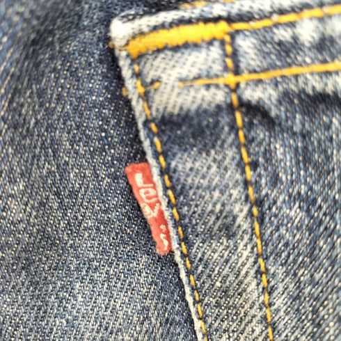 リーバイス Levis 90S 99年製 02月 ボタン裏553 501 ボタンフライデニムパンツ ダメージ加工 メンズ W31 L32
