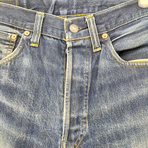 リーバイス Levis 90S 97年製 2月 ボタン裏555 バレンシア工場製 USA製 501XX 復刻BIGE デニムパンツ メンズ W32 L32