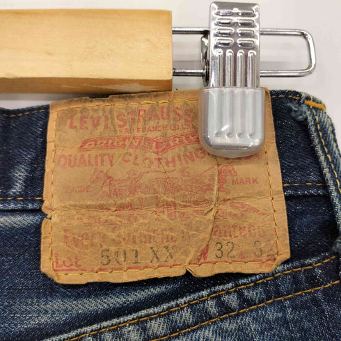 リーバイス Levis 90S 97年製 2月 ボタン裏555 バレンシア工場製 USA製 501XX 復刻BIGE デニムパンツ メンズ W32 L32