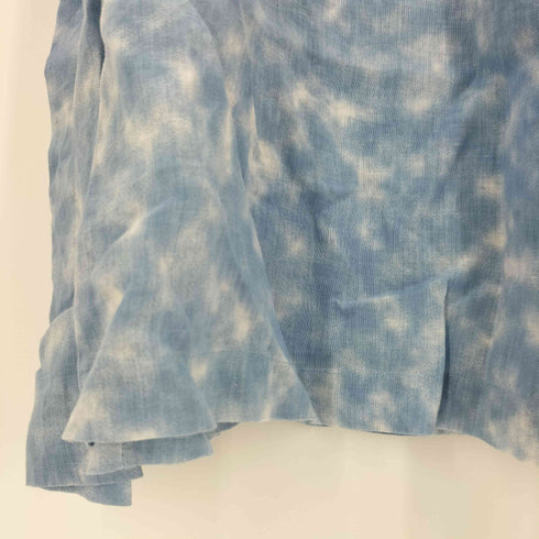 ネストローブ nest Robe 総柄 リネン ノースリーブワンピース レディース