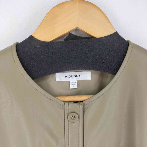 マウジー moussy F/LEATHER MINI ドレス フェイクレザーワンピース レディース JPN:2