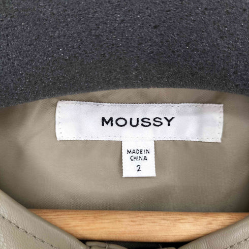マウジー moussy F/LEATHER MINI ドレス フェイクレザーワンピース レディース JPN:2