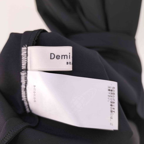 デミルクスビームス Demi-Luxe BEAMS Vネック ダブルクロス ワンピース レディース JPN:36