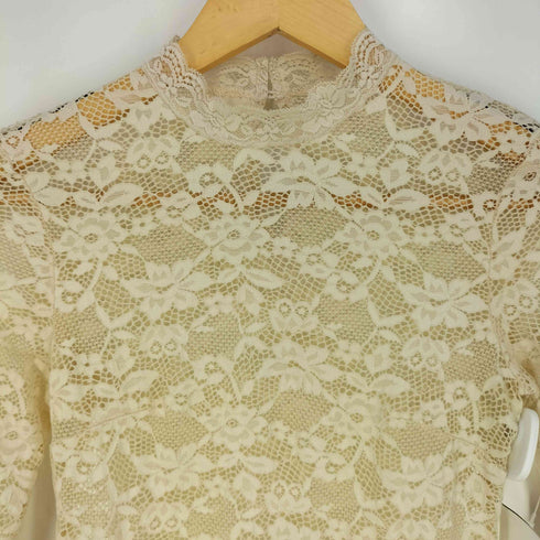 Rosemunde 花柄レース プルオーバーブラウス レディース