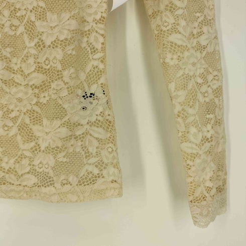 Rosemunde 花柄レース プルオーバーブラウス レディース