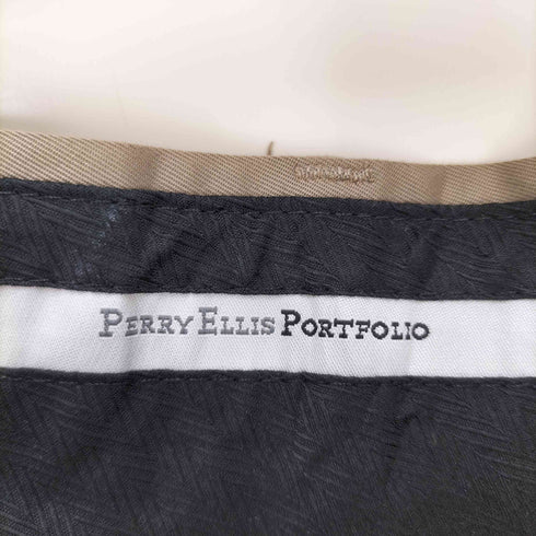 ペリーエリスポートフォリオ PERRY ELLIS PORTFOLIO 2タック ストレートスラックス メンズ 36/32