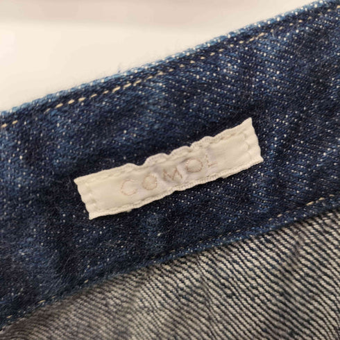 コモリ COMOLI 21SS デニムベルテッドパンツ メンズ