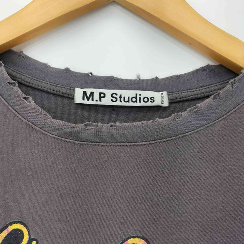 エムピーストゥディオス M.P Studios ダメージ加工 プリント S/S Tシャツ メンズ JPN:3