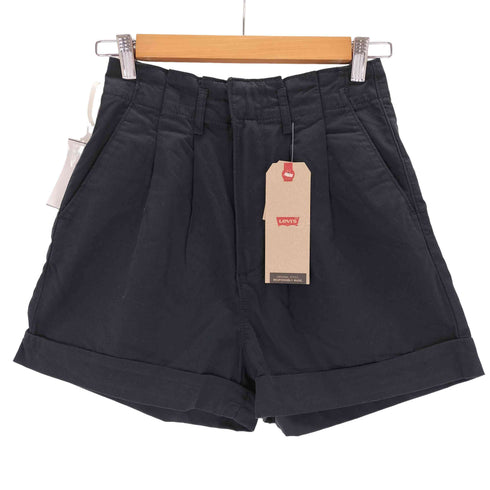 リーバイス Levis PLEATED TENCEL SHORT CAVIAR TENCEL レディース US:25