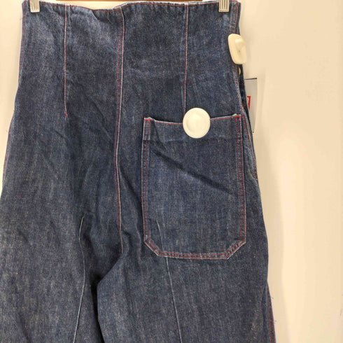 ワイズ Ys Y's PINK 16AW サイドボタン ワイドデニムパンツ レディース 2