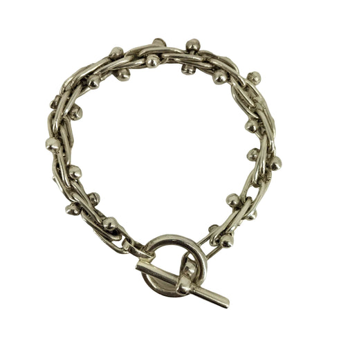 FIFTH GENERAL STORE Silver Beaded Bracelet メンズ