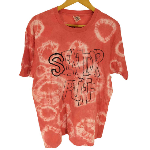 90S パックTタグ SENTOR PUFF タイダイ染 S/S Tシャツシングルステッチ メンズ import:XL
