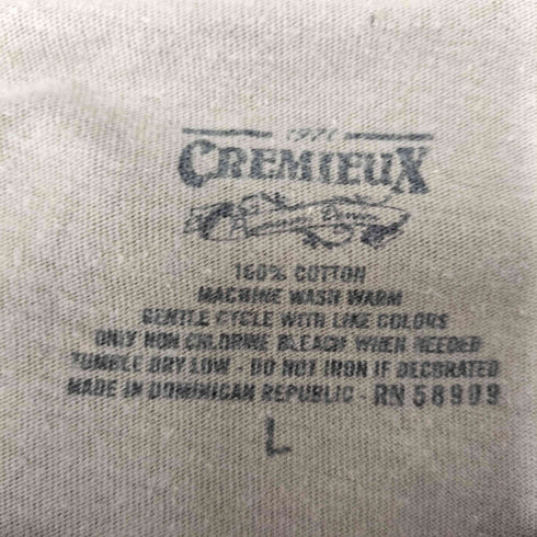 CREMIEUX 大判 エンジェル プリント S/S Tシャツ 切りっぱなしリブ メンズ import:L
