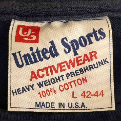 ユナイテッドスポーツ UNITED SPORTS 90s USA製 ジャパンディスコ・テクノグループ クルーネックTシャツ 昭和ハウス メンズ import:L