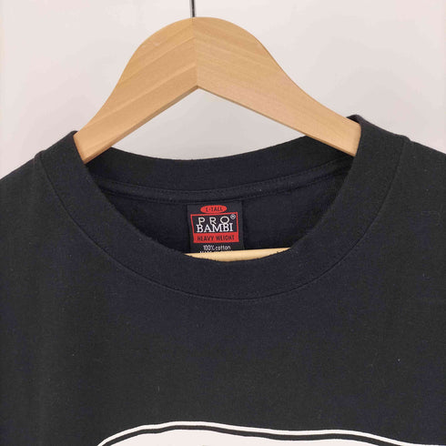 PRO BAMBI HEAVY WEIGHT PARENTAL ADVISORY EXPLICIT CONTENT プリント S/S Tシャツ メンズ import:L