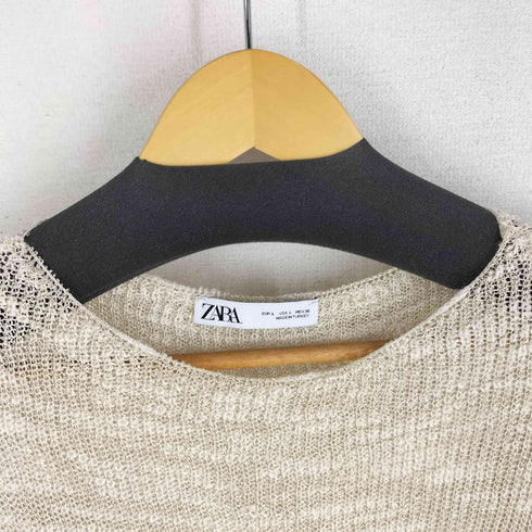 ザラ ZARA ラメ ハイゲージ ニット レディース import:L